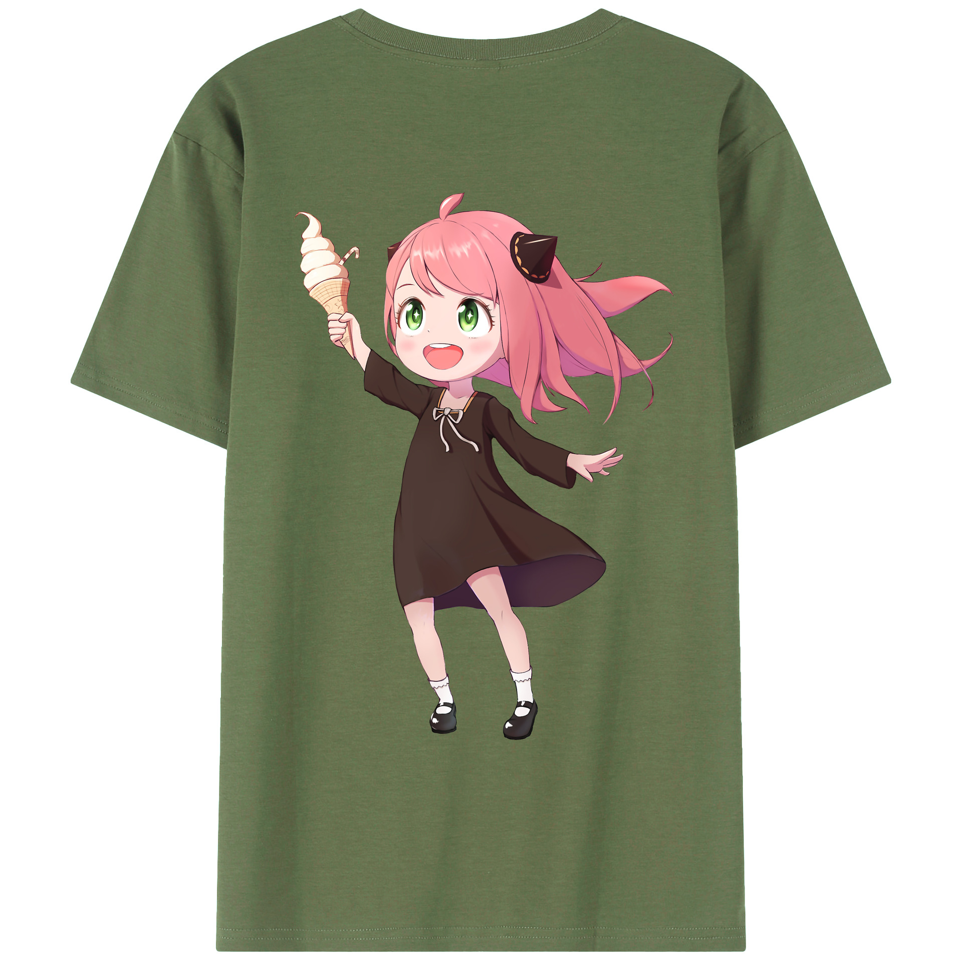 （画像用） SPY×FAMILY间谍家家酒 綿100％ メンズ半袖Tシャツ（バックプリント） 通気性